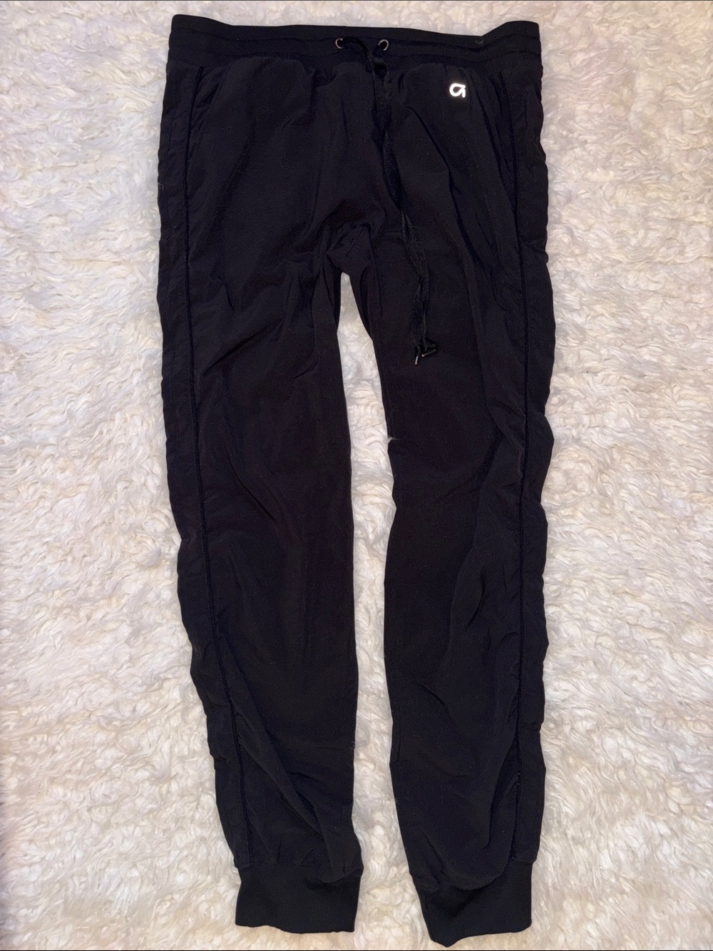 Gap Fit Woven Studio Adjustable Waist Joggers, Size Small